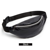 2022 New Holographic Waist Bag For Women Pink Gold Black Laser Fanny Pack Belt B - £11.25 GBP