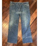 VTG 80s Men Levi&#39;s Orange Tab 20517-0217 Bootcut Flare Whisker Blue Jean... - $1,493.70 MXN