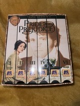 Pride and Prejudice Jane Austen A&amp;E Mini-Series VHS 6-Tape Box Set 1996 200th ed - £8.05 GBP