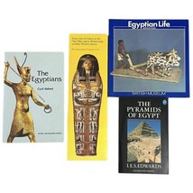 Egypt Egyptians Pyramids Vtg Book Lot of 4 Edwards Metropolitan Museum A... - $14.25