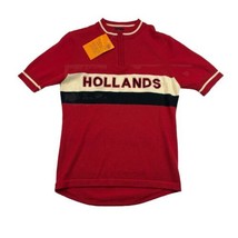 Vintage Portland Cyclewear Merino Wool Cycling Jersey Mens M Red Hollands  - $63.69