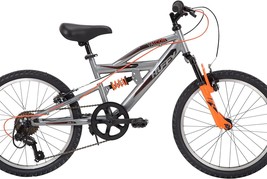 Boys&#39; Huffy Valcon 20&quot; Mountain Bike With Dual Suspension, Silver And Orange. - £235.10 GBP