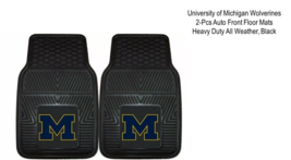 FANMATS NCAA University of Michigan Wolverines 2-Pcs Auto Front Floor Mats - £35.30 GBP