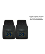 FANMATS NCAA University of Michigan Wolverines 2-Pcs Auto Front Floor Mats - £35.56 GBP