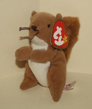1999 McDonalds Ty Teenie Beanie Babies Nuts the Squirrel with Tag - $66.24 MXN