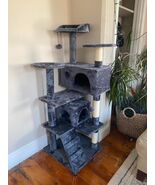 Cat Tree Tower for Indoor Cats Indoor Cat House 25.5"L x 25.5"W x 55" - $58.41
