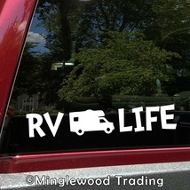 RV LIFE Vinyl Sticker - Camper RV Travel Trailer Class A Camping - Die Cut Decal - £3.87 GBP+