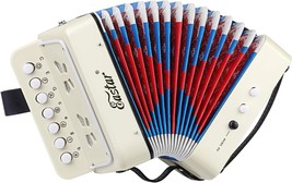 Eastar Kids Accordion Toy Accordian Mini Musical Instruments 10 Keys Button For - £45.60 GBP