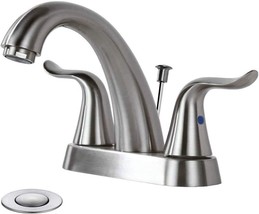 Wowow Bathroom Faucet 2 Handle 4 Inch Centerset Bathroom Sink Faucet, Lead-Free - $60.99