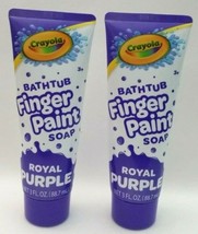 ( LOT 2 ) Crayola Kids Bathtub Finger-paint Soap ROYAL PURPLE 3 oz (88.7ml) Each - £11.07 GBP