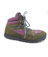 Vintage Merrell Eco Hike Boots Women’s Size 8 Camping Leather Purple - £23.26 GBP