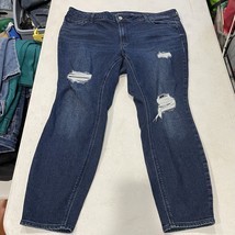 Old Navy Rockstar Super Skinny Jeans Womens 20 Mid Rise Jeggings Dark Di... - $295.07 MXN