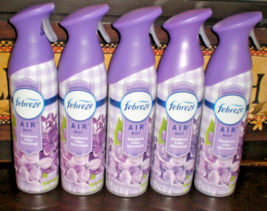 (5) Febreze Air Room Freshener Sprays Southern Lilac Mornings 8.8 Oz Each Bottle - $37.39