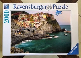 2000-Piece Ravensburger Puzzle Cinque Terre, Italy (2009) Scenic Italian Coast - $14.60
