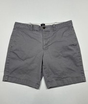 J Crew Gray Chino Shorts Liven In Look Mens Size 33 (Measure 32x8) - £9.24 GBP