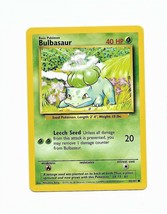 Pokemon Bulbasaur Base Set 1999 #44/102 WOTC Non-Holo - £9.59 GBP