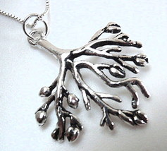 Fruiting Tree of Life Necklace 925 Sterling Silver Corona Sun Jewelry - £12.17 GBP