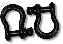 BILLET4X4 4-3/4 TON Powder-Coated 3/4 inch D-Shackles  Black (Pair) - £38.67 GBP