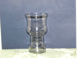 GLASS holder (only) for floating wick - candle (not incl) 5&quot; tall  (off-bx1) - £2.33 GBP