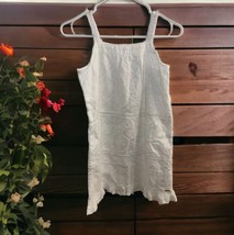 NWT Guess Girl&#39;s Size 12 Eyelet Lace Sleeveless Summer Spring White Line... - $26.73