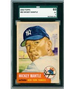 1953 Topps Mickey Mantle #82 SGC 60 P1319 - $10,197.00