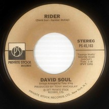 David Soul - Silver Lady / Rider [7&quot; 45 rpm Single] Private Stock PS 45,163 - £1.78 GBP