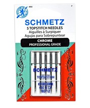 Schmetz Chrome Topstitch Needle 5 ct, Size 80/12 - $9.95