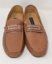 Giorgio Butini Mens Brown Tan Leather Slip On Loafer Shoes 8 N - $58.41
