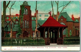 Little Chiesa Around The Corner New York Ny Nyc Unp Udb Cartolina F12 - $3.02