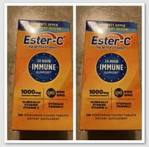 2 Boxes Ester-C,  The Better Vitamin C, 24 Hr Immune Support 1000 Mg, 120 Tablet - £47.84 GBP