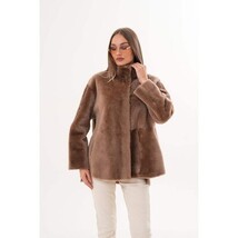 Vinci The Belluna Camel Reversible Shearling Women Jacket image 14