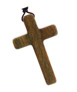 Wooden Cross Necklace for Boys Men Women Girls Wood - $62.41