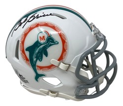 Bob Griese Unterzeichnet Miami Dolphins Mini Speed Helm Bas ITP - £100.76 GBP
