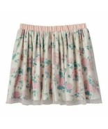 Girls Skirt Disney Cinderella Glitter Cream Pink Elastic Waist Floral Ea... - £17.45 GBP