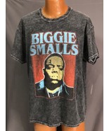 The Notorious BIG BIGGIE SMALLS  T-shirt Tee XL BLACK Denim Look Retro H... - £31.60 GBP