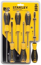 NEW STANLEY TOOLS STHT60025 Standard Fluted 6-Piece Screwdriver TOOL Set - £21.89 GBP