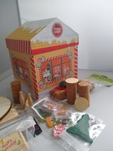 56 pcs Dollhouse Miniature House Box Do It Yourself Craft Kit Wooden Oval Table  - £35.95 GBP