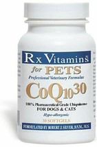 Rx Vitamins for Pets COQ10-30 for Dogs &amp; Cats - Pharmaceutical Grade Ubiquino... - £18.58 GBP