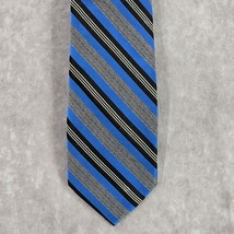 Joseph Abboud Blue Gray Stripe 100% Silk Men&#39;s Neck Tie NWOT - $25.00