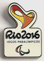 Rio 2016 Paralympic Game Pin Jogos Paralímpicos Logo Official Souvenir B... - $19.99