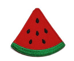 Watermelon Piece Embroidered Applique Iron On Patch 2.2&quot; x 2&quot; Funny New Summerti - £3.18 GBP