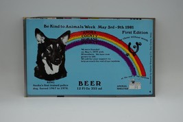 Anoka Minnesota Humane Society Unrolled 12oz Beer Can Flat Sheet Magnetic - £19.07 GBP