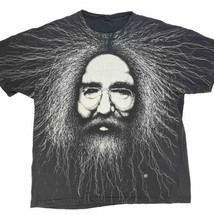 Vintage Jerry Garcia Band T-Shirt Single Stitch Big Face Head AOP XL 199... - $215.48
