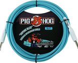 Pig Hog PCH10DB 1/4&quot; to 1/4&quot; Daphne Blue Guitar Instrument Cable, 10 Feet - £21.77 GBP