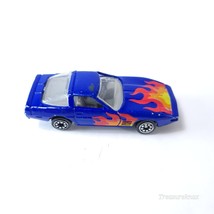 Tootsietoy Car blue with red flames 1/64 Scale Diecast Car - £3.90 GBP