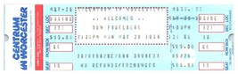 Dan Fogelberg Untorn Concert Ticket Stub May 20 1984 Worcester Massachusetts - £27.68 GBP