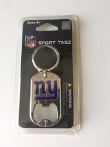 NEW YORK GIANTS DOG TAG BOTTLE OPENER KEY CHAIN NEW AND OFFICIALLY LICENSED - £7.66 GBP