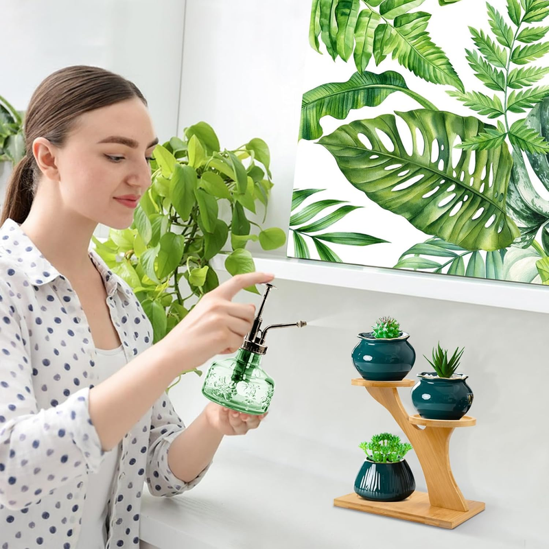 XXXFLOWER Bamboo Plant Stand ,3 Tiers Indoor Succulent Windowsill Shelf - Small  Item image 4