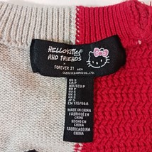 Hello Kitty & Friends Women's Beige & Red Cotton Pullover Sweater Size Small image 4