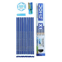 DOMS X1 - X-Tra Super Dark Graphite Pencils, 10Pcs (1 SET) - £3.42 GBP